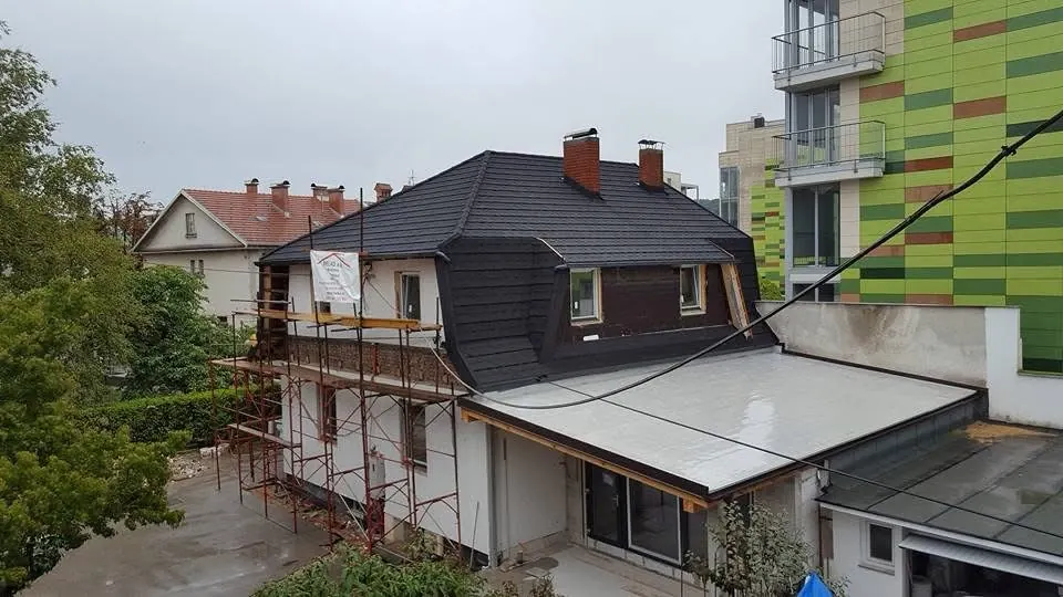 Sanacija strehe ter izdelava ravne strehe · izvedba BELKO
