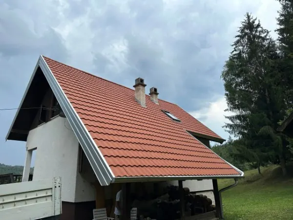 Streha in obrobe na hiši · izvedba BELKO
